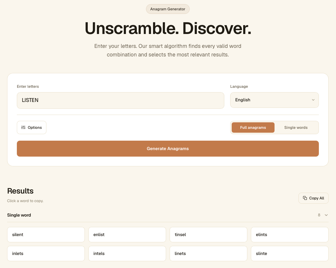 LexiLab screenshot 2