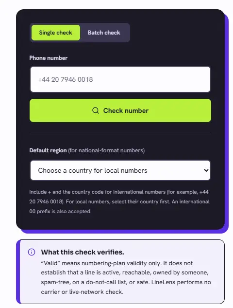 LineLens screenshot 1