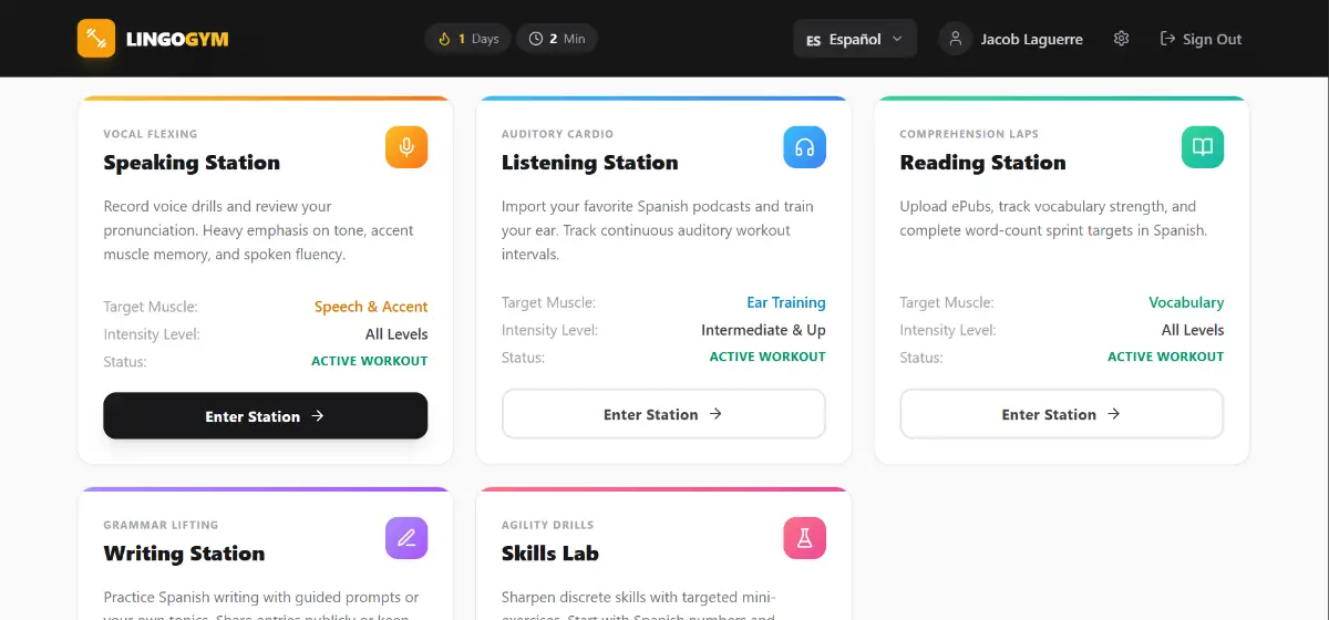 LingoGym screenshot 3
