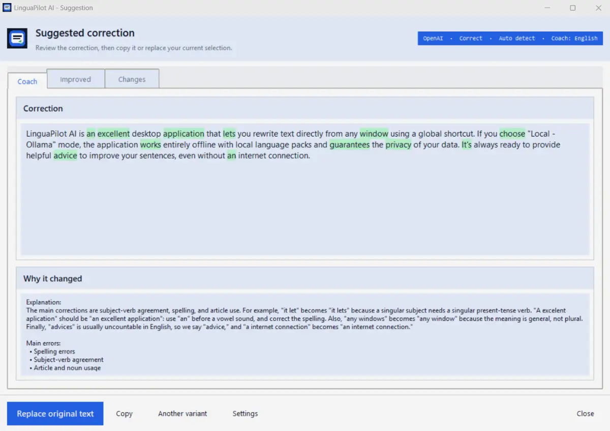 LinguaPilot AI screenshot 2
