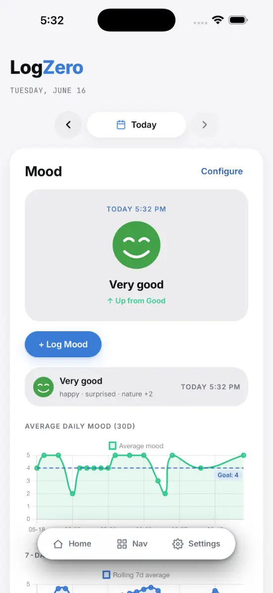 LogZero screenshot 3