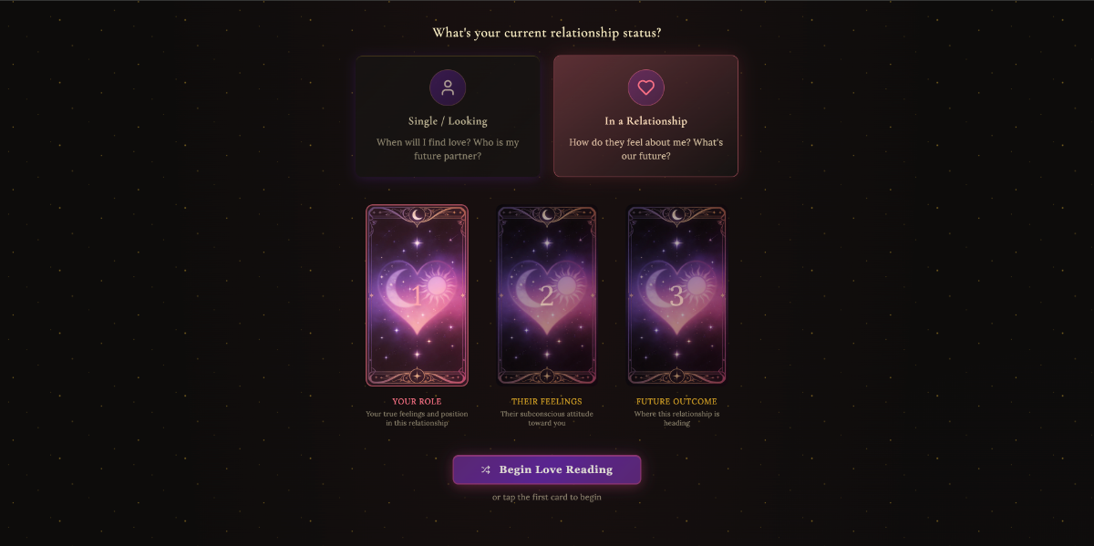 Love Tarot screenshot 1
