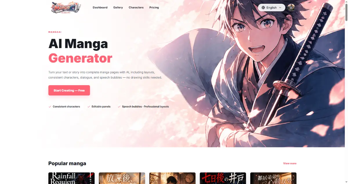Manga AI screenshot 1
