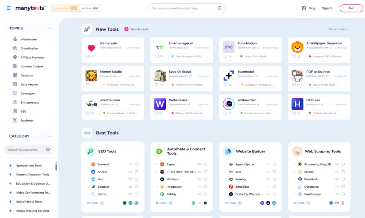 ManyTools screenshot 1