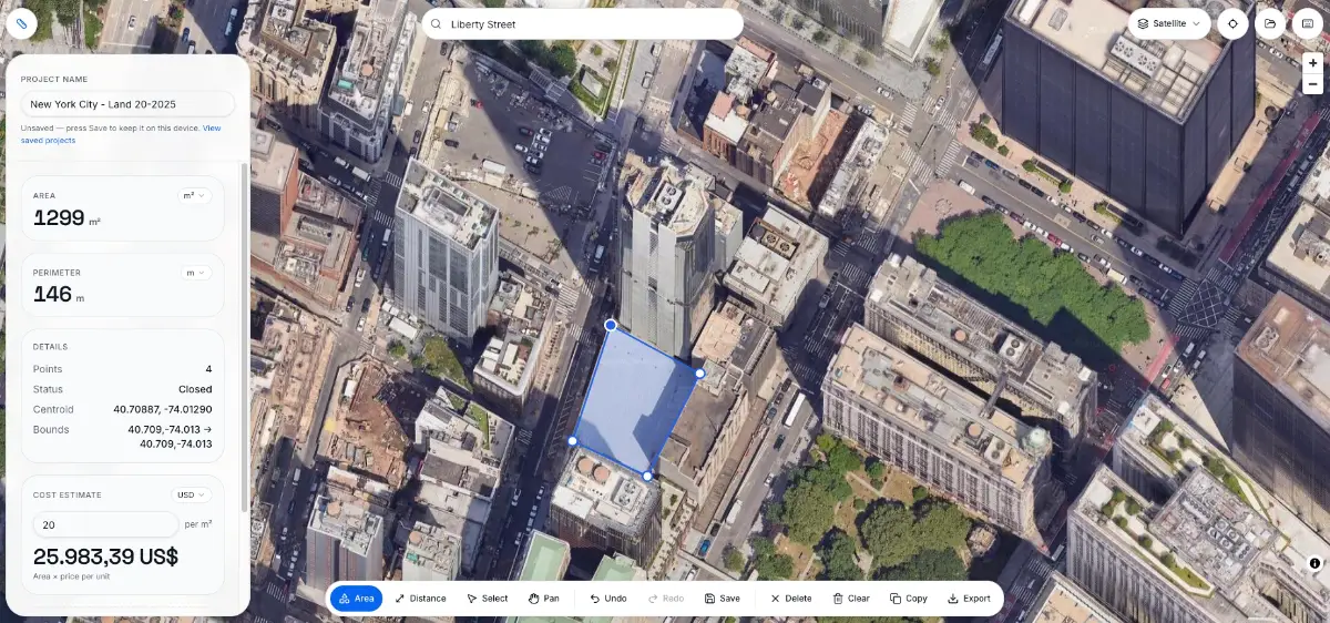 Maps Measure screenshot 2