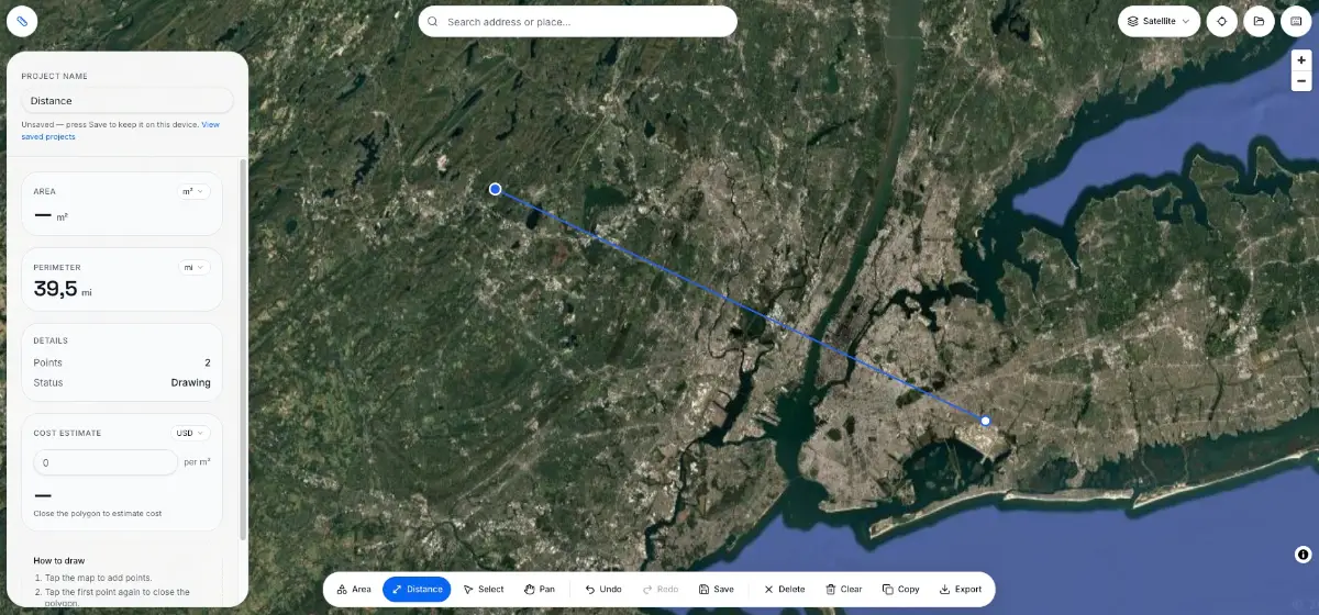 Maps Measure screenshot 3