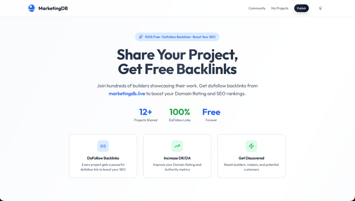 MarketingDB product image