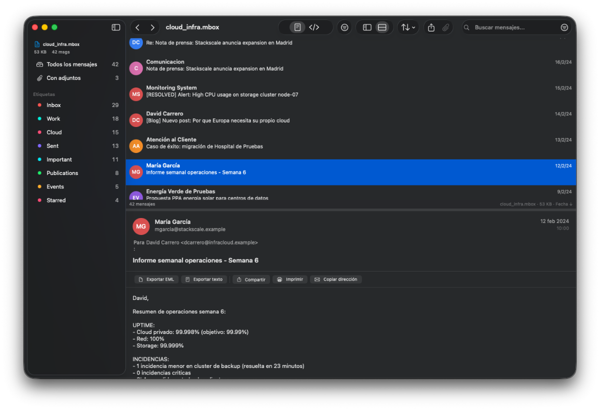 mbox viewer screenshot 1