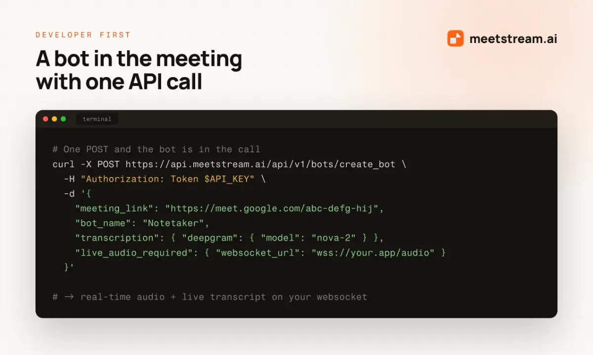 MeetStream AI screenshot 1