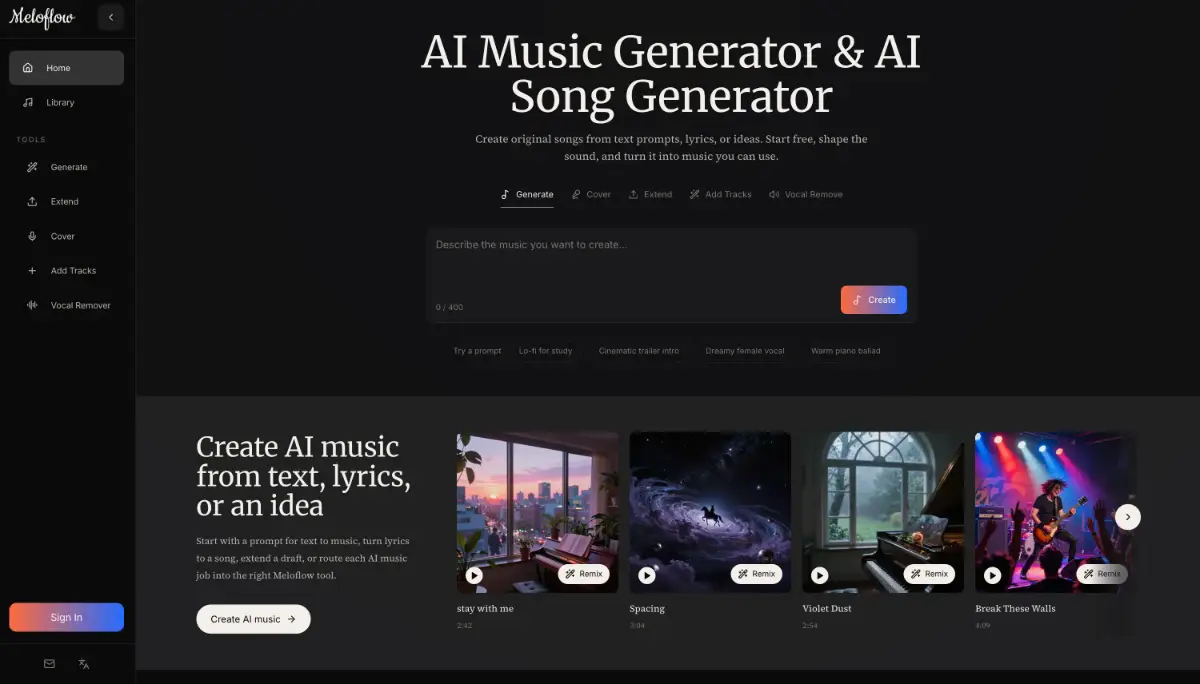 Meloflow screenshot 3