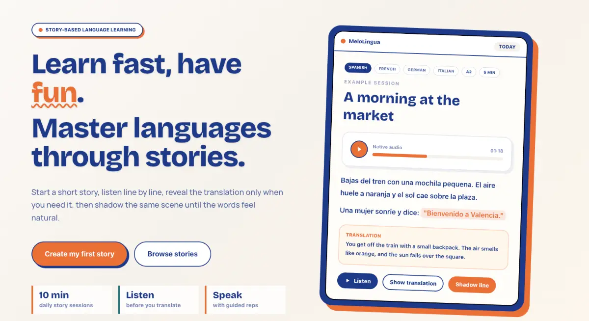 Melolingua screenshot 3