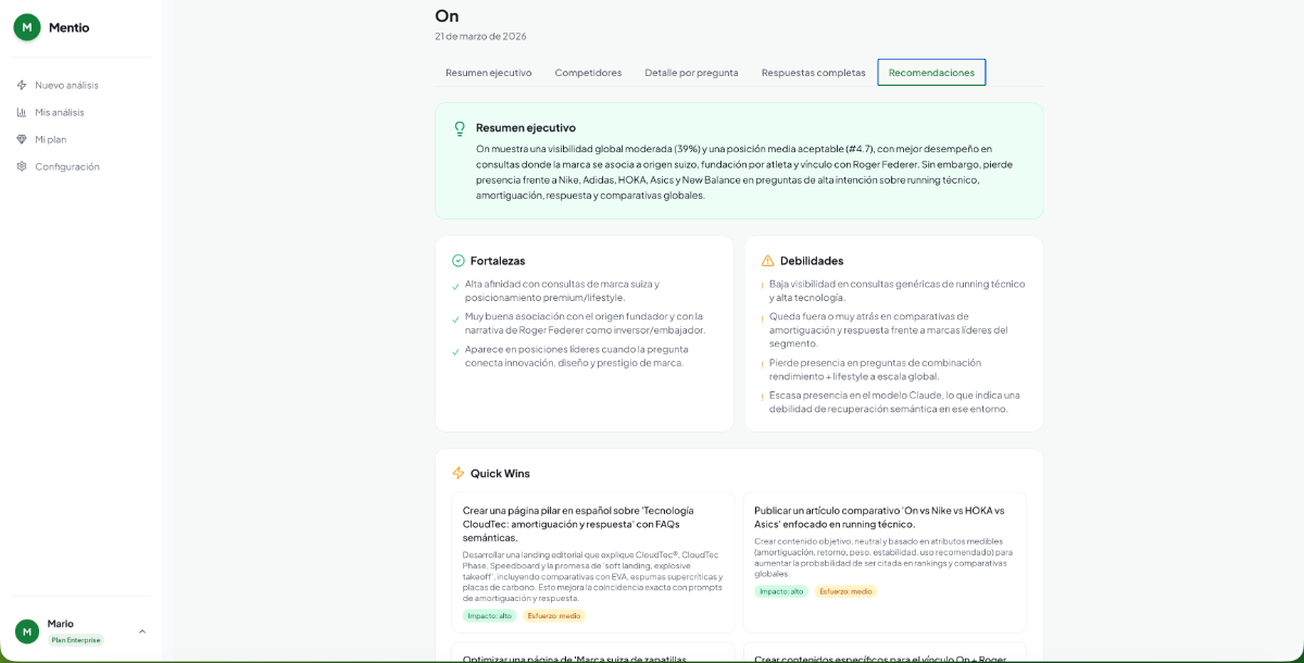 Mentio screenshot 1