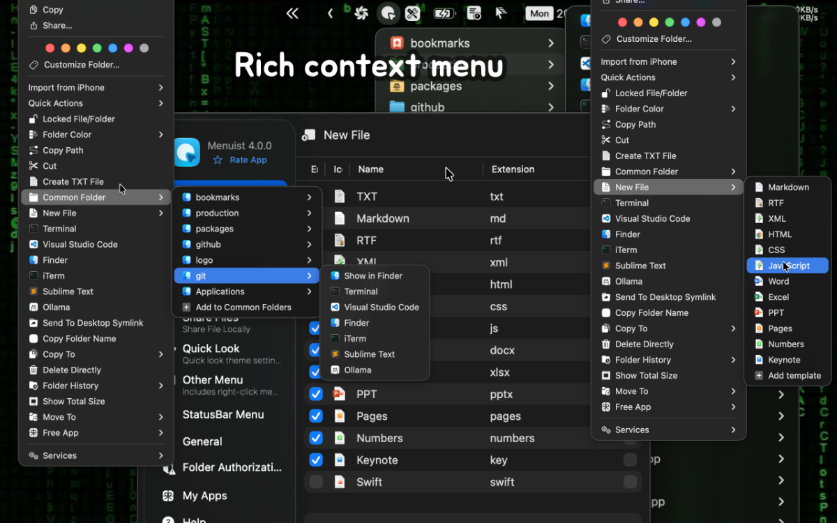 Menuist screenshot 2