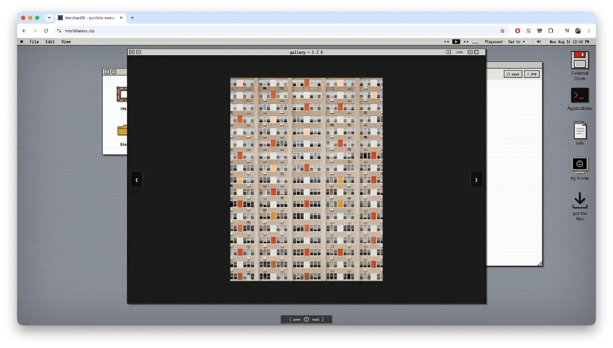 MeridianOS screenshot 2