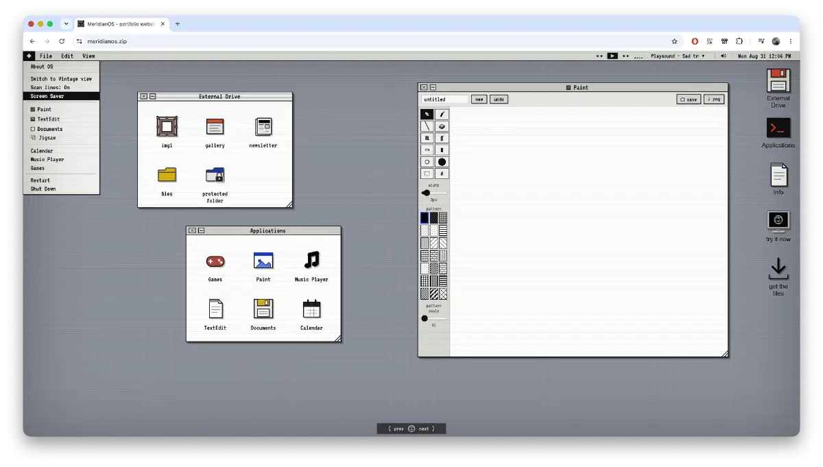 MeridianOS screenshot 3