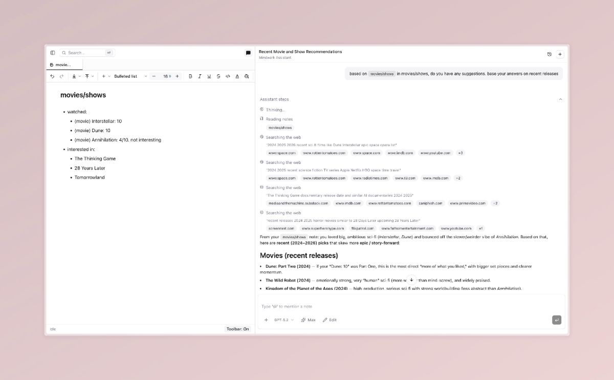 Mindwork screenshot 2