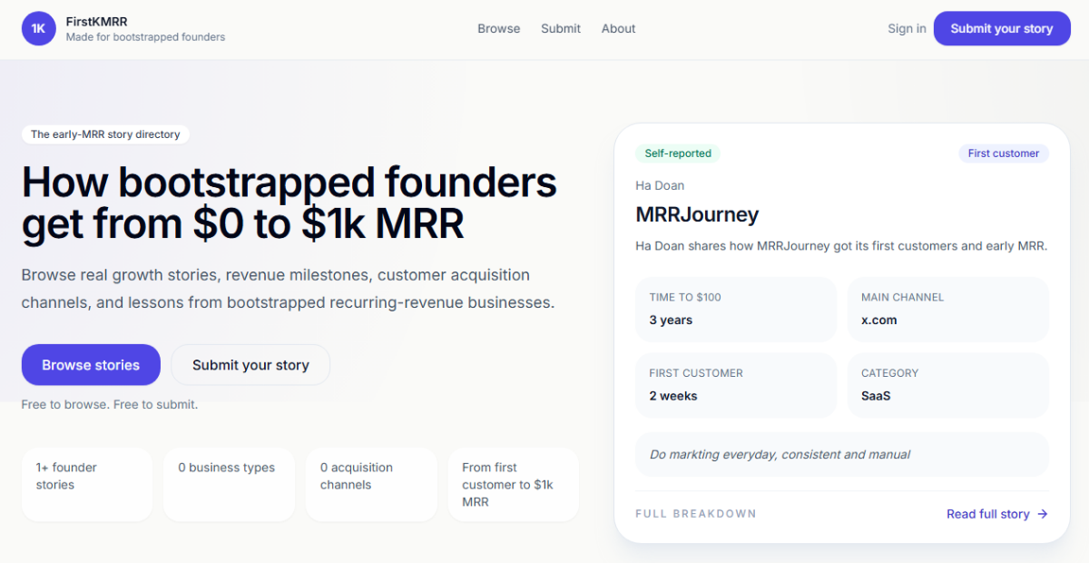 MRR Journey screenshot 2