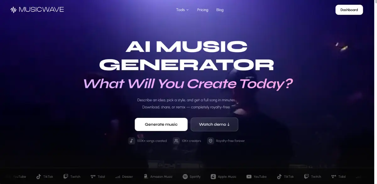 MusicWave.ai screenshot 1