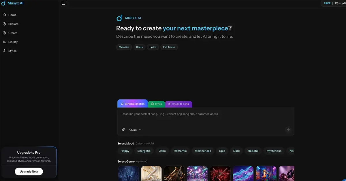 Musyx AI product image