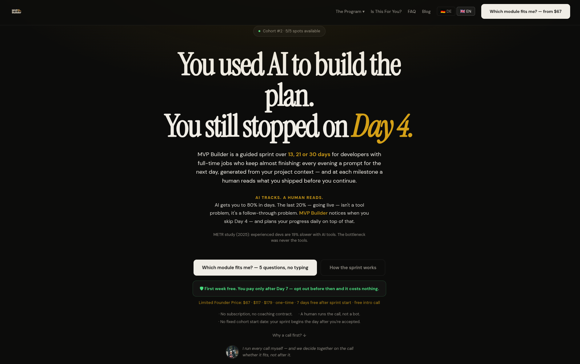 MVP Builder screenshot 1
