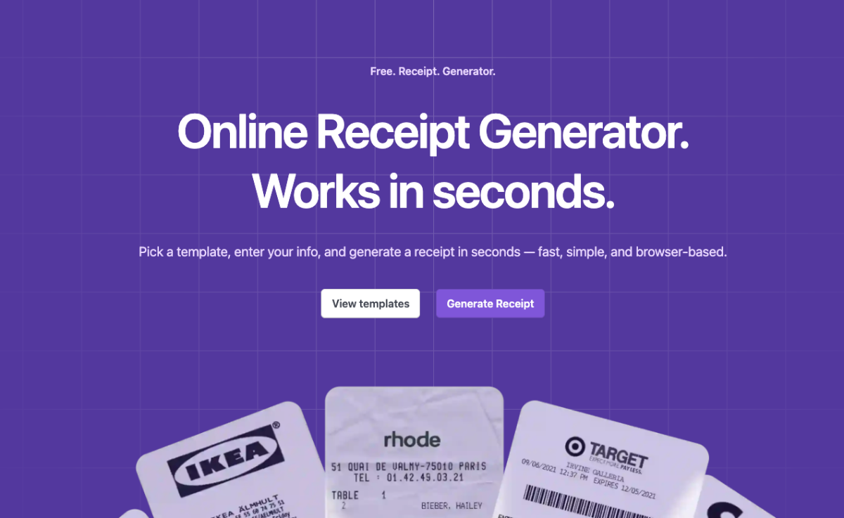 My Receipt Maker image number 01