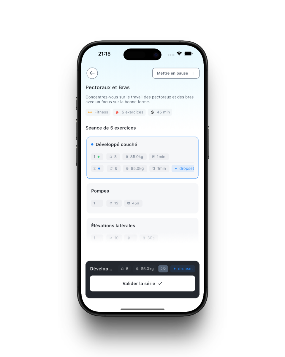 MyTrainer screenshot 1