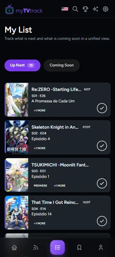 myTVtrack screenshot 2