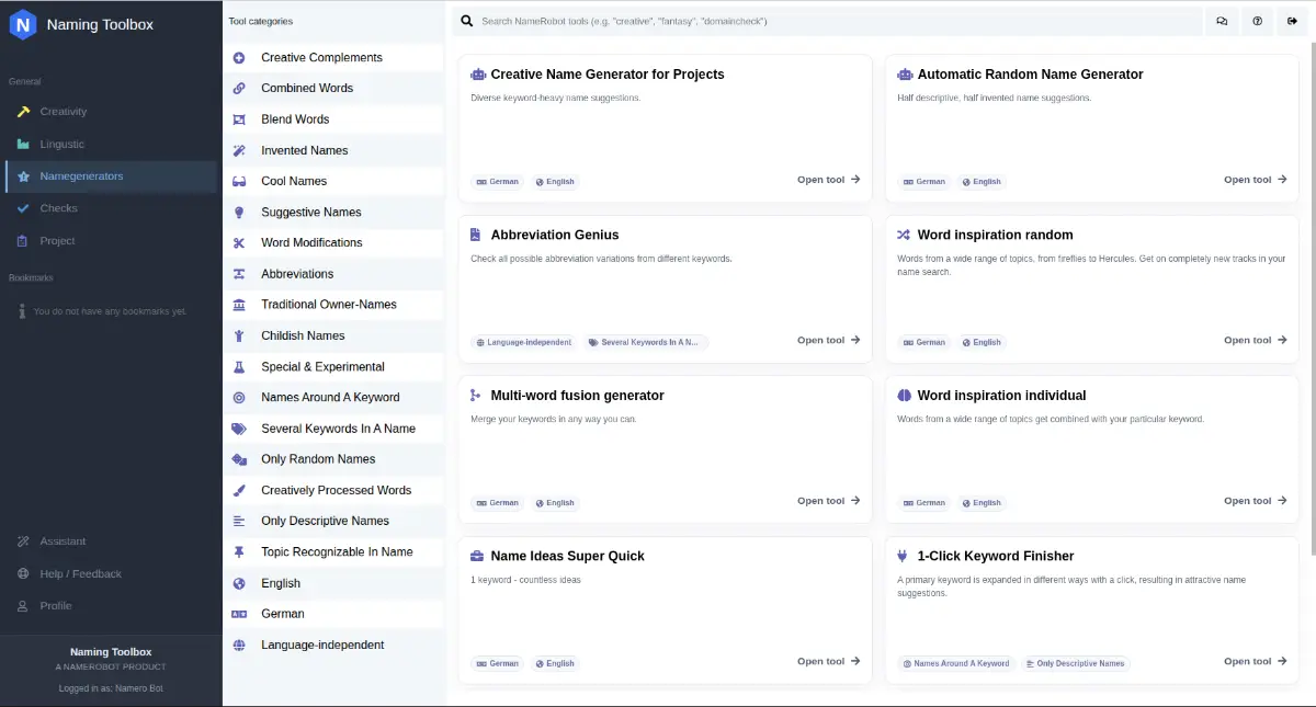 Naming Toolbox screenshot 3