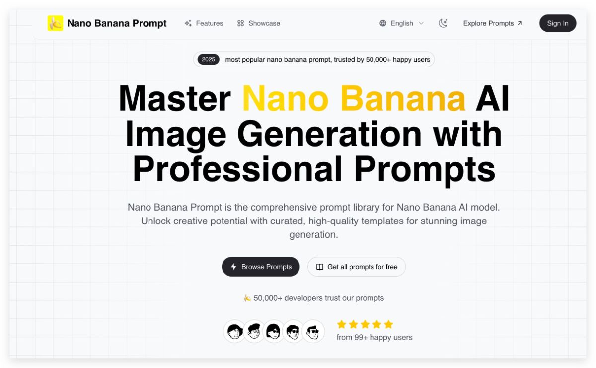 Nano Banana Prompt product image