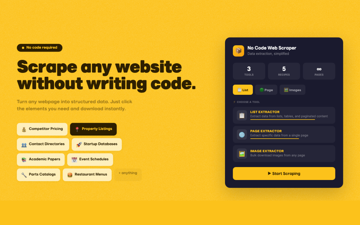 No Code Web Scraper image number 11