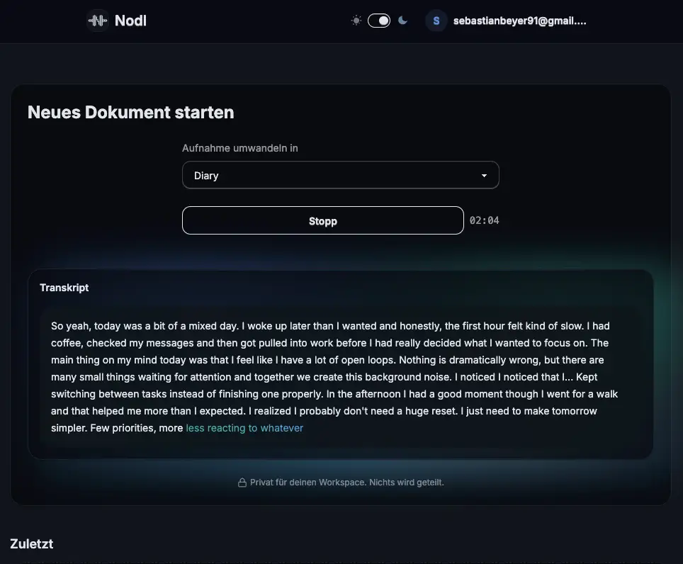Nodl screenshot 1