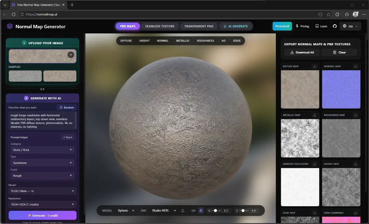 Normal Map Generator screenshot 1