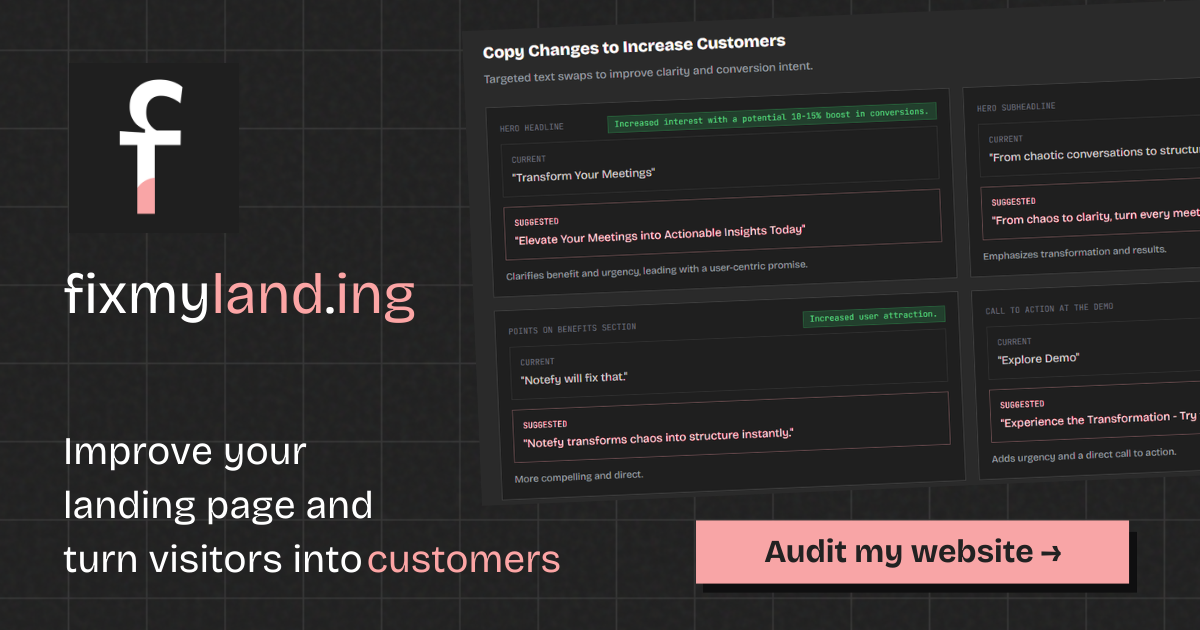 FixMyLanding product image