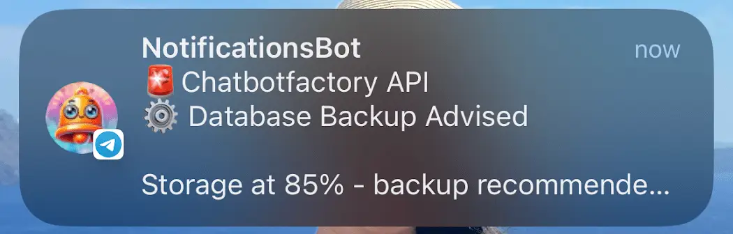 NotificationsBot screenshot 1