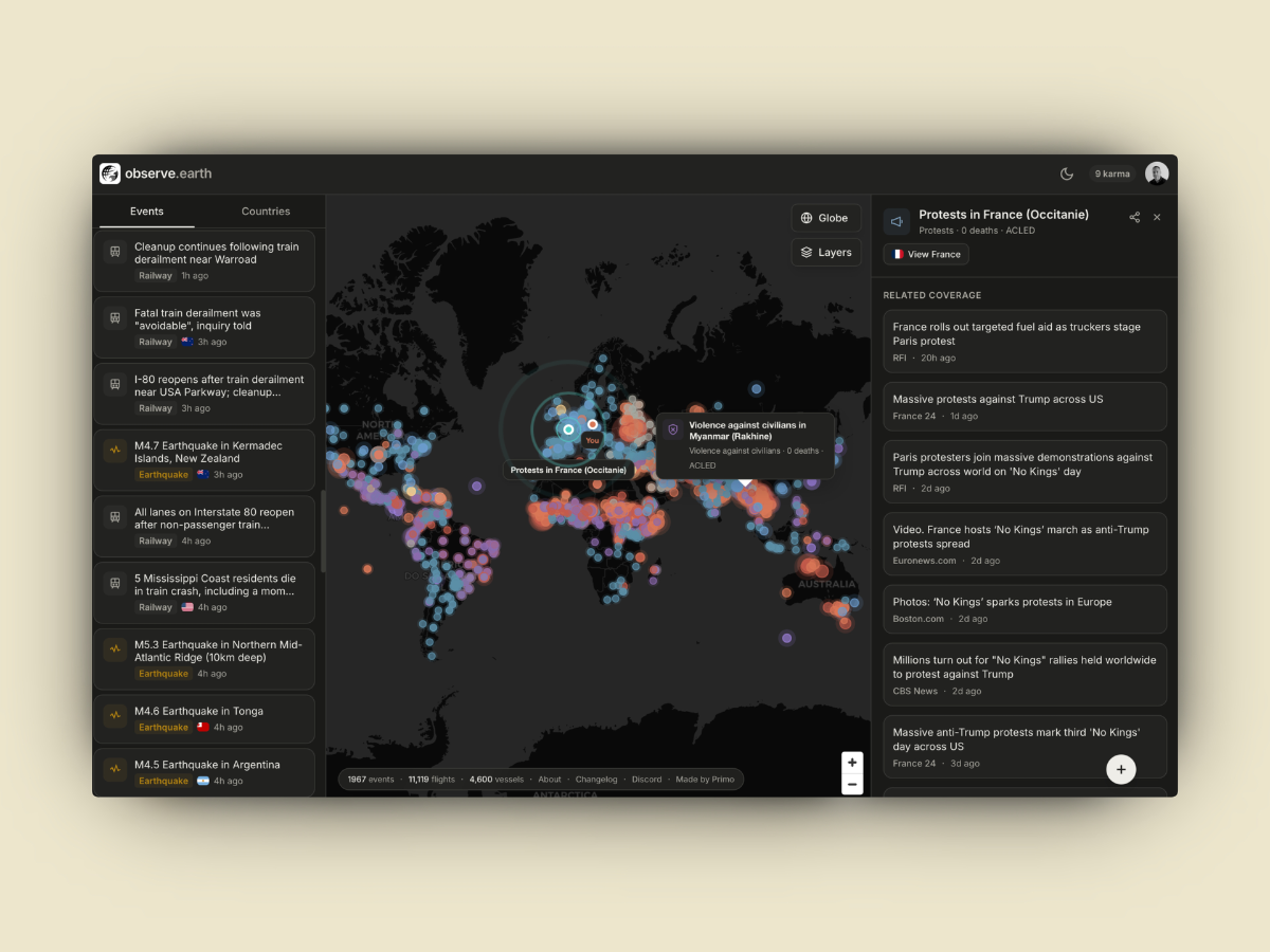 ObserveEarth screenshot 3