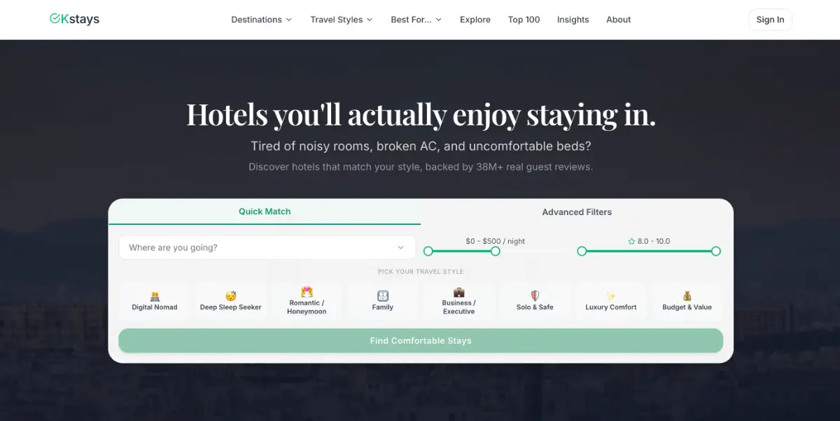 OKstays screenshot 1