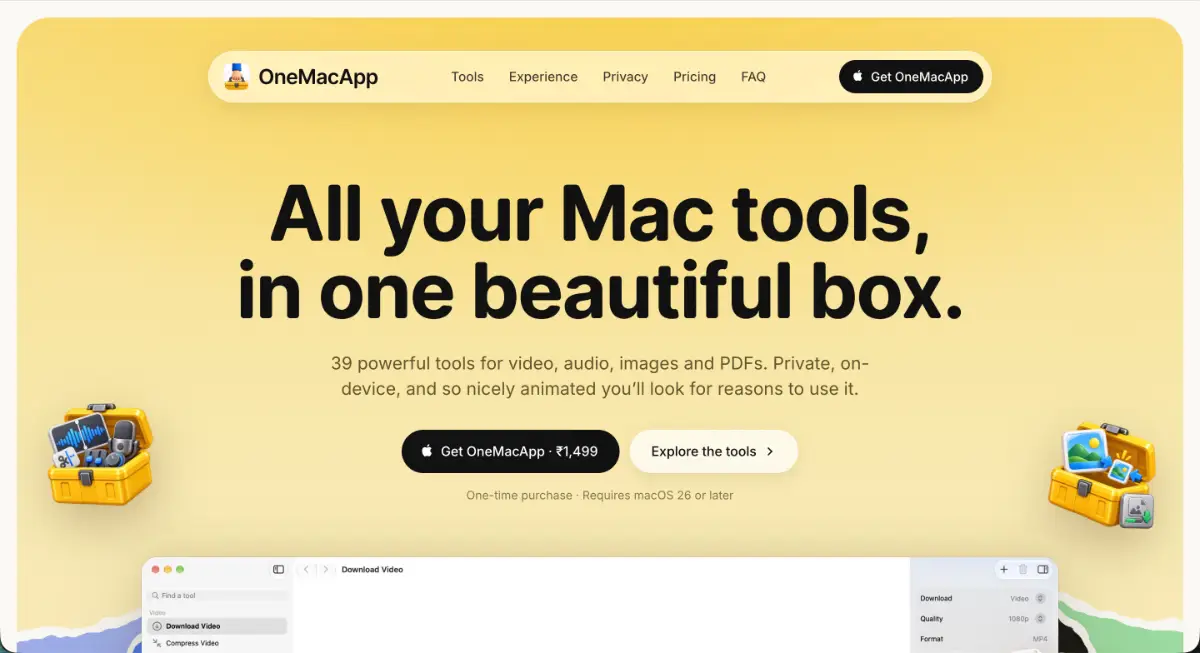 One Mac App screenshot 1