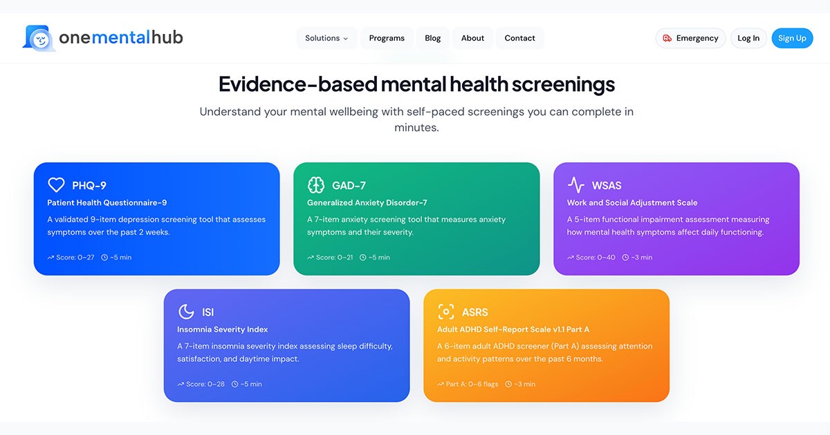 One Mental Hub screenshot 3