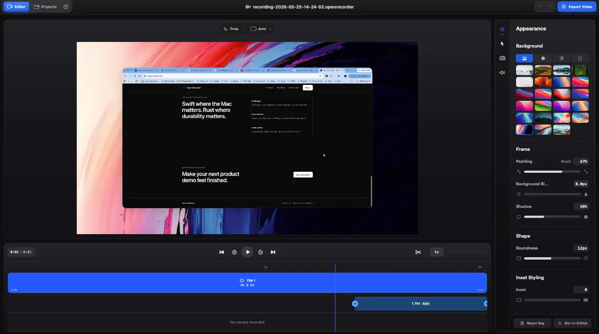 OpenRecorder screenshot 1
