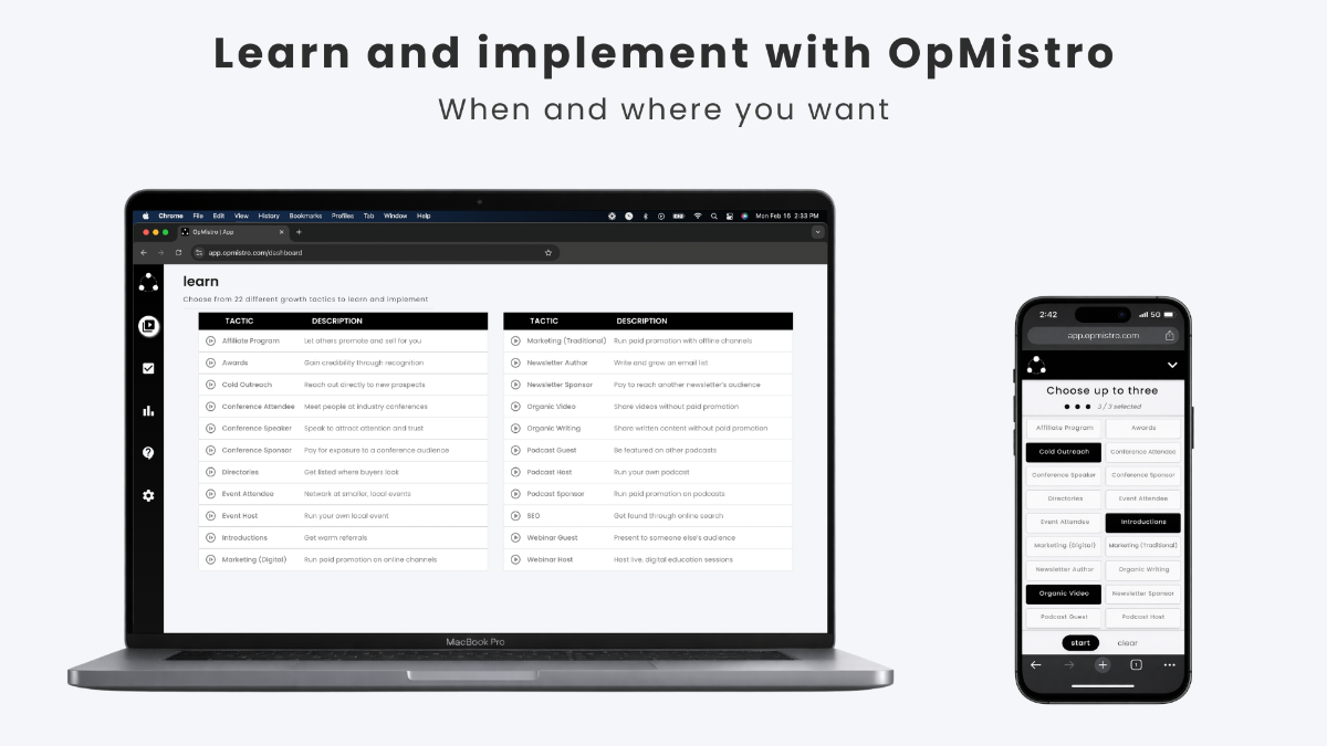 OpMistro screenshot 2