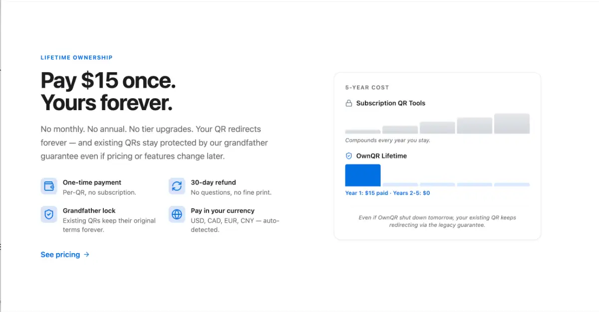 OwnQR screenshot 1