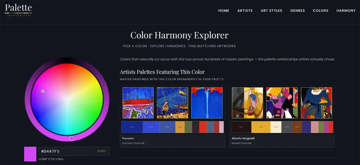 Palette Inspiration screenshot 2