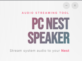 PC Nest Speaker App screenshot 1
