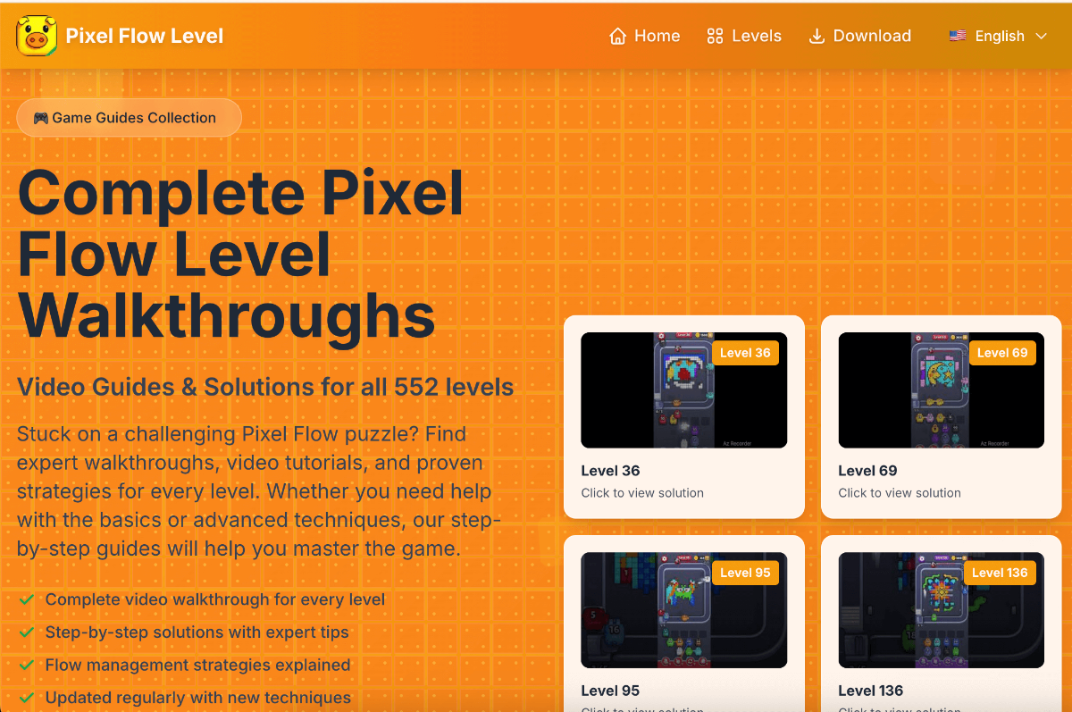 pixel flow level product image
