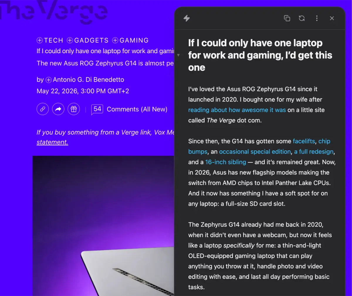 Plain Markdown screenshot 2