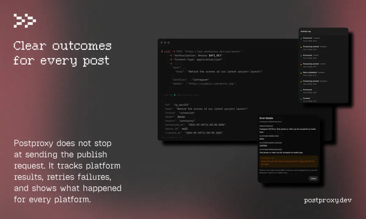 Postproxy screenshot 2
