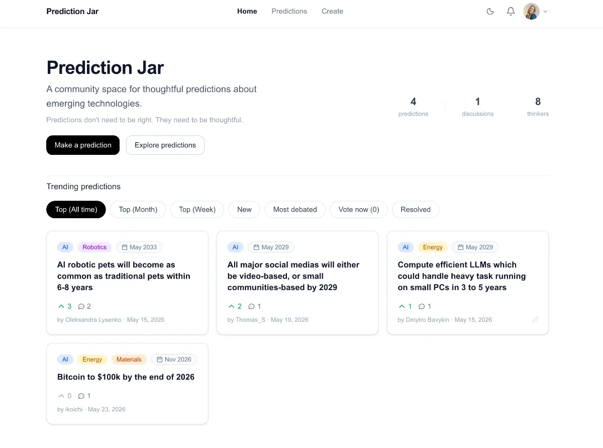 Prediction Jar screenshot 2