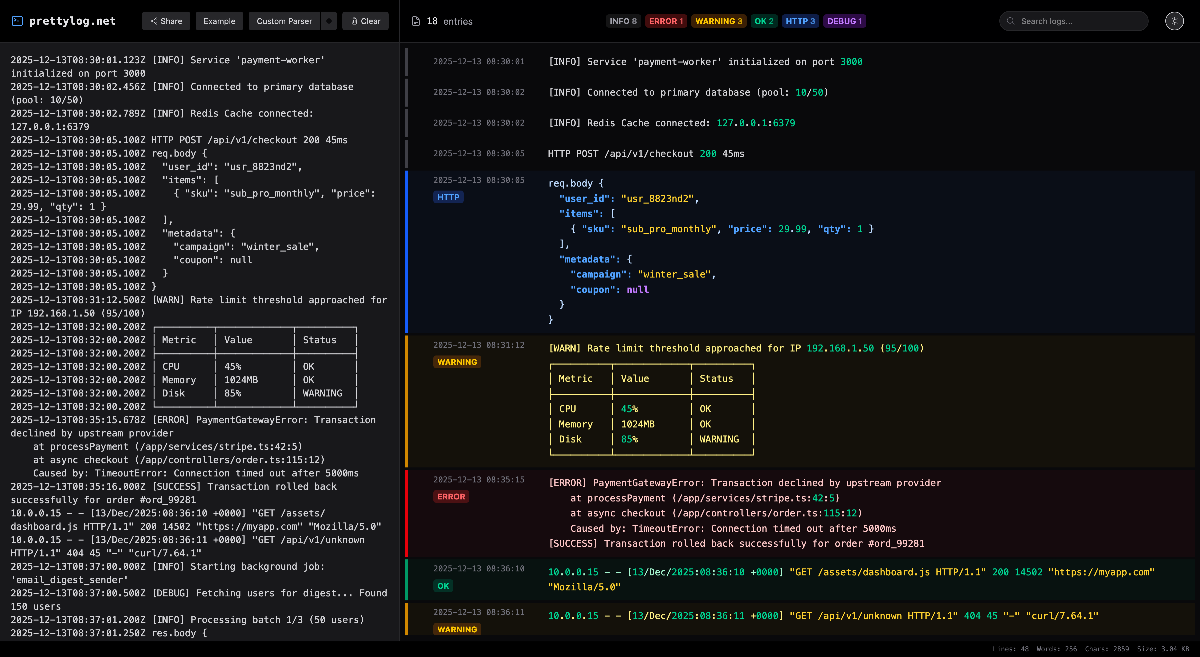 PrettyLog image number 01