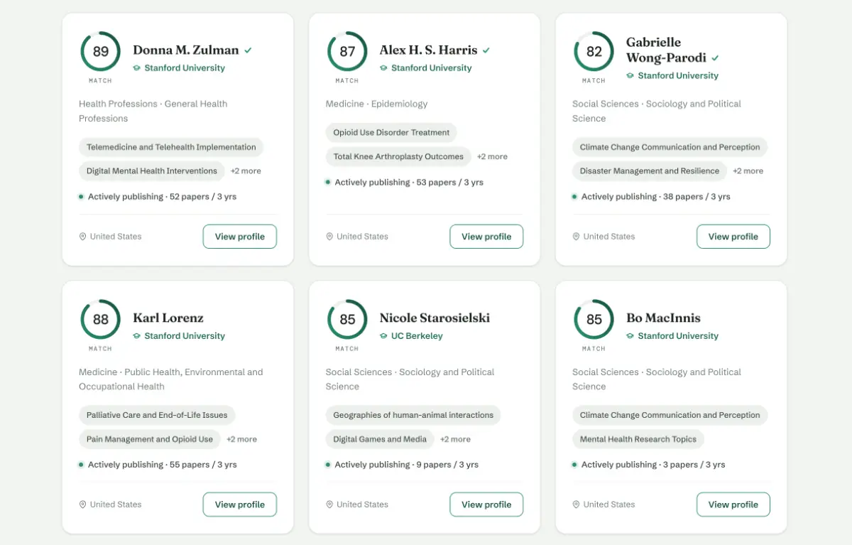 ProfScout screenshot 1