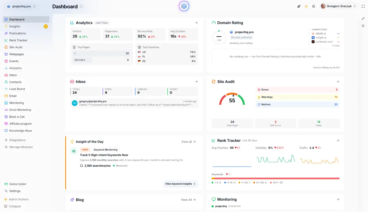 ProjectHQ screenshot 1
